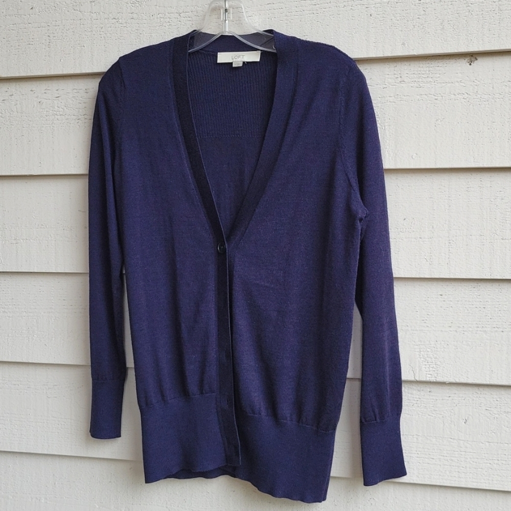 LOFT Deep Blue Women's Cardigan